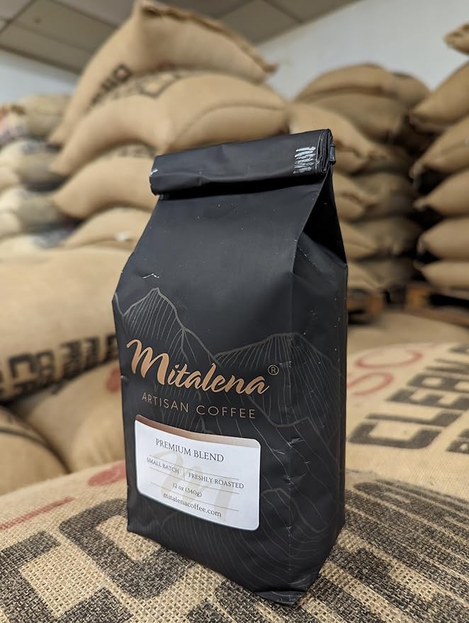 Mitalena Artisan Coffee: Golden Pecan Low Acid Coffee Pods - Medium Roast Organic Vanilla Pecan Flavored - 72 Brew Cups