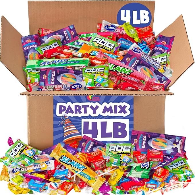 Birthday Party Candy Mix - 4 Pounds - Bulk Pinata Stuffers - Easter Large Candy Bag For Party Treat Favors