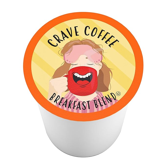Crave Beverages Morning Light Roast Coffee Pods for Keurig K Cup Brewers 100 Count
