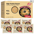HealSpot High Protein Instant Ramen 30g Plant Based Protein Low Fat Low Carb Non GMO Keto Friendly Plant Based Dry Mixed Ramen 6 Packs of Sesame Sauce Flavor