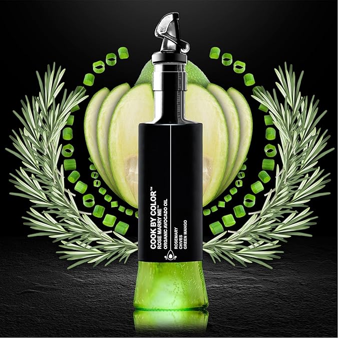 Flavored Cold Pressed Avocado Oil for Cooking Organic Avocado Oil Cooking Oil for Keto Vegan Kosher No Sodium GMO MSG or Additives Frying Oil 350 mL 11.8 Fl Oz Rose Marry Me Flavor