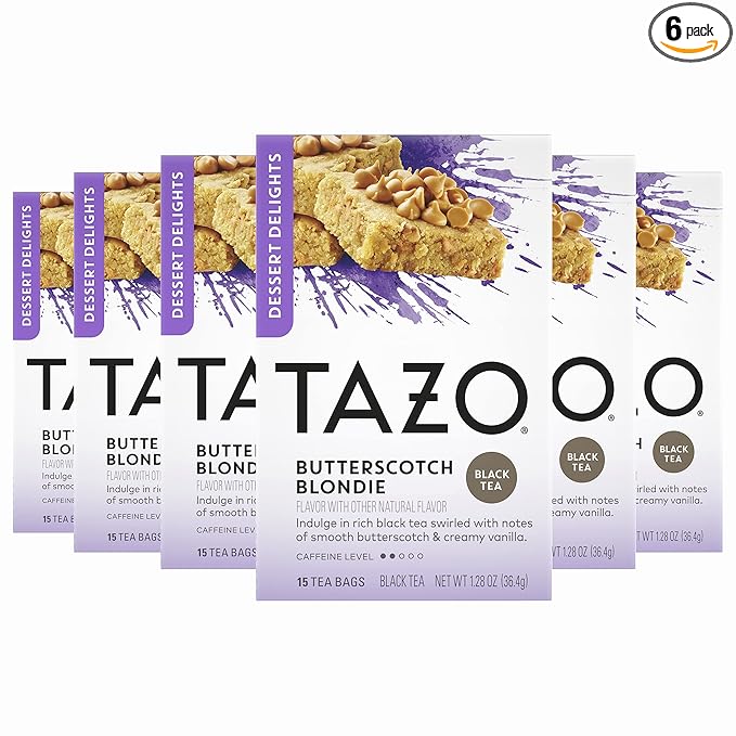 Tazo Filterbag Tea Butterscotch Blondie 15 Ct Pack of 6 (Packaging may vary)