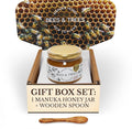 Bees &amp Trees Manuka Honey 550+ MGO – New Zealand Pure Monofloral Raw – Premium &amp Minimally Processed for Health Strength &amp Vitality – Unpasteurized Superfood in Gift Set - 380g (13.4oz)