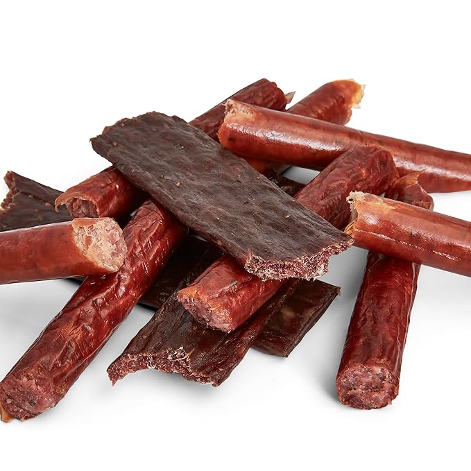 Jerky Dynasty Big Game Mix Jerky Wild Range Variety Pack with Elk Venison &amp Buffalo - Unique Farm-Raised Gourmet Jerky Mix Flavorful Beef Added Delectable High-Protein Snack (10 Pack)