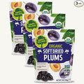 Happy Village Organic Soft Dried Plums 21 OZ (3 Packs of 7 OZ) – Soft &amp Juicy Prunes with No Refined Sugar Organic Non-GMO Kosher Gluten-Free