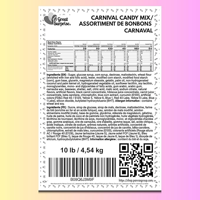 Bulk Candy Individually - 10 Pounds - Big Bulk Candies - Party Favor Treats for Birthdays Parades Offices
