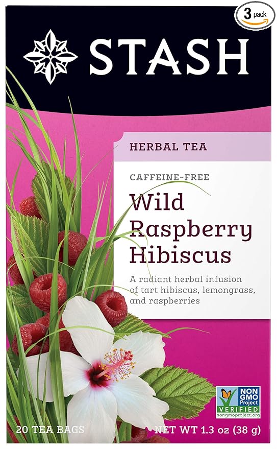 Stash Tea Wild Raspberry Hibiscus (Pack of 3)