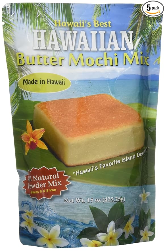 Brand Hawaii's Best Hawaiian Butter Mochi Mix 15-oz. (425.25g) Set of 5