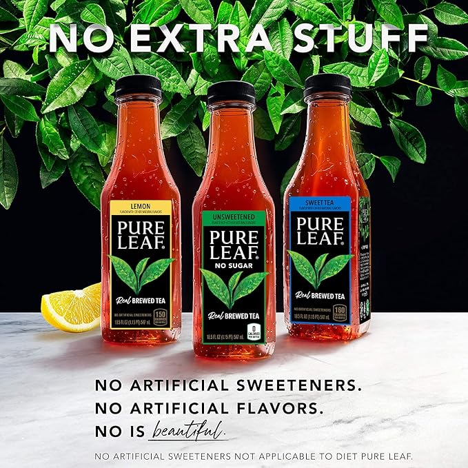 Pure Leaf Iced Tea Bottle Peach 222 Fl Oz (Pack of 12)