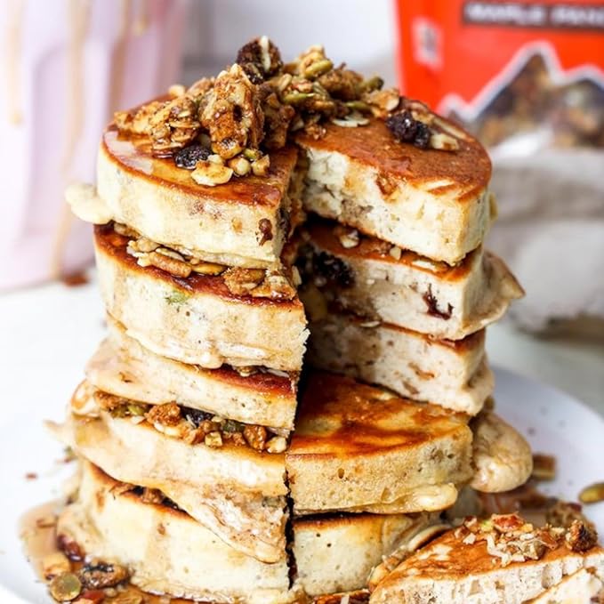 Paleonola Grain-Free Granola Maple Pancake Flavor Non-GMO Grain Soy Gluten Dairy-Free Low Carb Protein Snack for Healthy Breakfast 10 oz 4-Pack