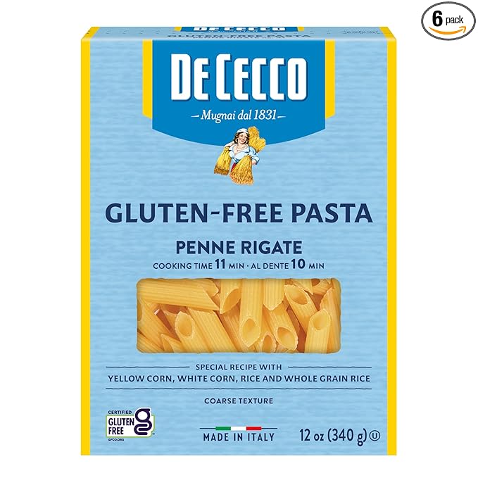 De Cecco Penne Rigate Gluten Free 12 Ounces (Pack of 6)