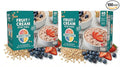 Fruit and Cream Instant Oatmeal Variety Pack 40 Count Heart Healthy No High Fructose Corn Syrup Banana Peach Blueberry Strawberry (2 Pack - 80 Packets)