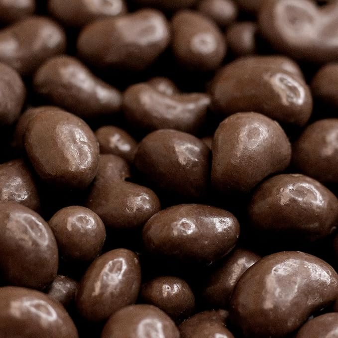 Dark Chocolate Covered Cashews 2-Pound Bag | Bulk Dark Chocolate Nuts | Coated Roasted Cashews for Snacking Gifting Office Candy Jars &amp Dessert Boards