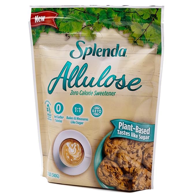 SPLENDA Allulose Plant Based Zero Calorie Sweetener For Baking &amp Beverages 12 Ounce Resealable Pouch
