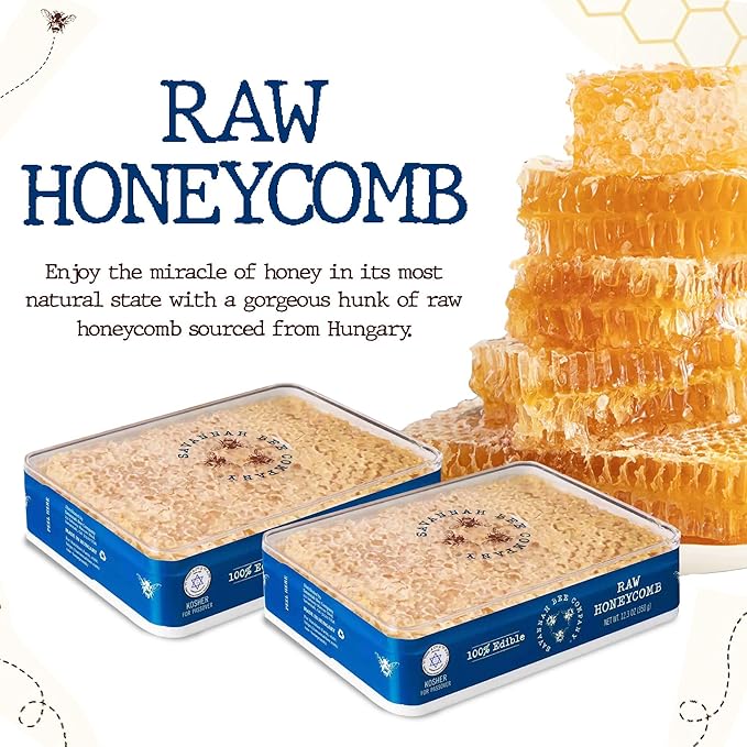 Savannah Bee Company Raw Honeycomb 12.3 Ounce (Pack of 2)