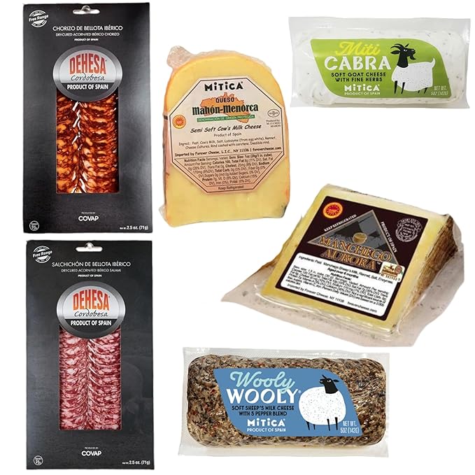 Indulge in Spain’s Flavors with Our Authentic Spanish Charcuterie Board Bundle – Premium Iberico Pork Meats &amp Artisanal Cheeses for Unforgettable Entertaining