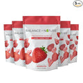 Balance of Nature Freeze-Dried Strawberries (5 Pack) – 100% Real Fruit Crunchy Strawberry Slices Healthy Snack Mouthwatering Nutrition Gluten-Free Vegan No Sugar Added Five 1.6 oz Bags