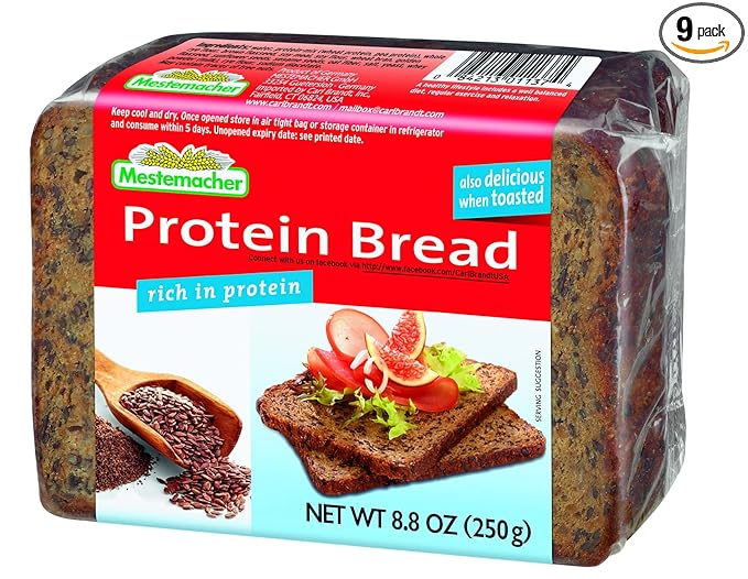Mestemacher Protein Bread 8.8 Ounce (Pack of 9)