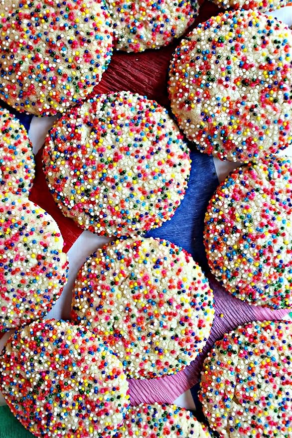 Chef's Quality Nonpareils Rainbow Sprinkles 7 Pounds For Decorating &amp Baking