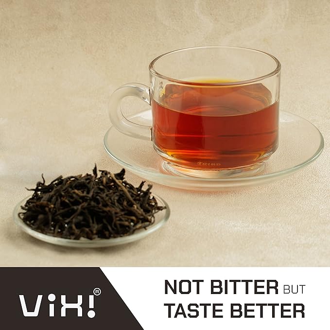 VIXI Black Tea Loose Leaf (16.00 Oz) Vietnam's Mountain Tea Bold Flavored Taste Like Assam Dried Whole Full Large Leaves Sugar Free 100% Natural from Ancient Tea Tree