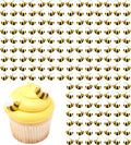 Lucks Dec-Ons Decorations Molded Sugar/Cup-Cake Topper Bumble Bees Assortment 1 Inch 176 Count