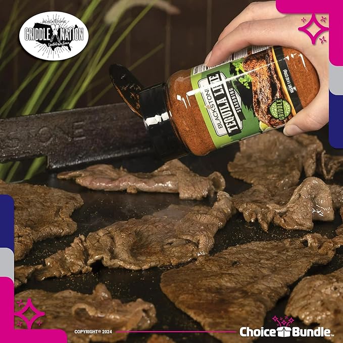 Blackstone Tequila Lime Seasoning – Gourmet Griddle Premium Barbecue Rub 4 Pk (29.6 oz) + BBQ Masters &amp Opener (6 Items)!