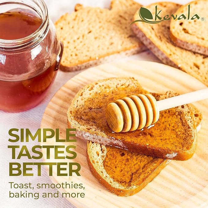 Kevala Organic Raw Oaxaca Honey - Naturally Nutritious Golden Honey Packed with Vitamins and Antioxidants Pure Sweetener for Meals and Drinks With No Pesticides or Other Additives 3 lb