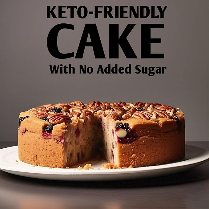 ANDY ANAND CHOCOLATIER Keto-Friendly Gourmet Fruit Cake 9 - Sugar-Free Delicious &amp Decadent Perfect for Diabetics &amp Dessert Lovers (2 lbs)
