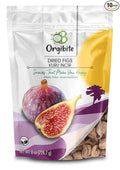 Orgibite Organic Dried Figs | Fruit Snack for Kids Adults | Healthy and Sugar Free Gluten Free | Resealable Figs Fruit Pack 8 Oz (Pack of 10)