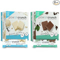 Power Crunch Whey Protein Bars High Protein Snacks with Delicious Taste Variety Pack French Vanilla &amp Chocolate Mint 1.4 Ounce (24 Count)