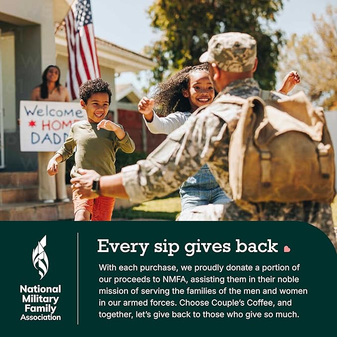 Couple's Coffee K-Cups | Cinnabon Flavored Coffee | Gives Back to Military Families | Love your Buns | Gourmet Ground Coffee with Cinnamon Bun Flavors | Compatible with K-Cups &amp Single Serve Brewe