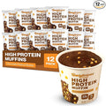 Bootylicious | High-Protein Muffin | 25g Protein 7g Net Carbs 2.32-2.75oz Cup 12-Pack (Chocolate Peanut Butter)