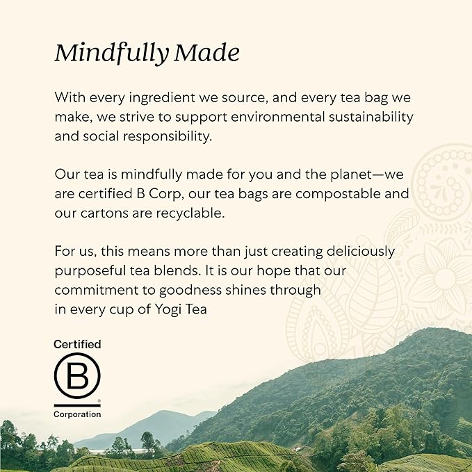 Yogi Tea Rich &amp Robust Morning Vitality - 16 Bags per Pack (6 Packs) - Organic Adaptogen Tea Perfect for the Morning - Includes Puerh Leaf Roasted Chicory Root Cinnamon Bark &amp More