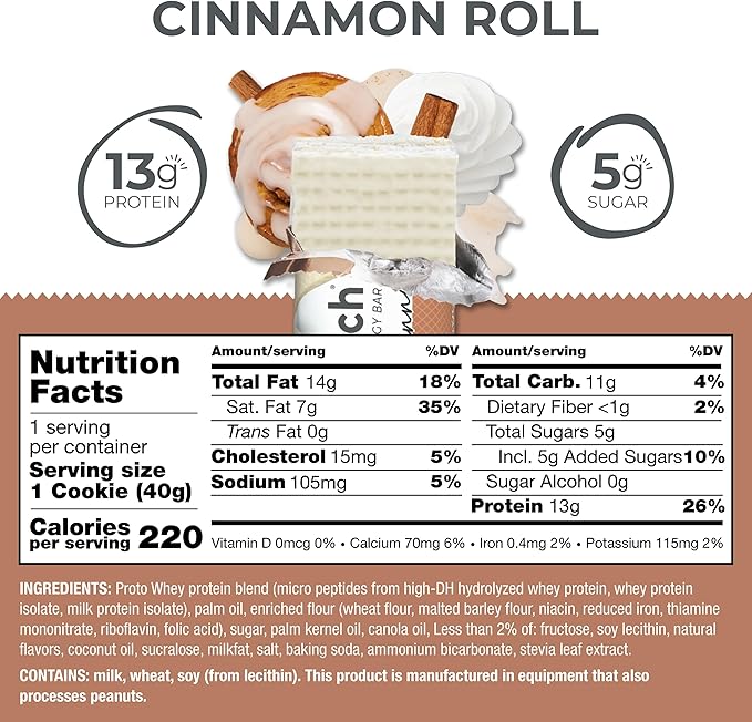Power Crunch Protein Wafer Bars High Protein Snacks Chocolate Mint (12 Count) and Cinnamon Roll (12 Count)