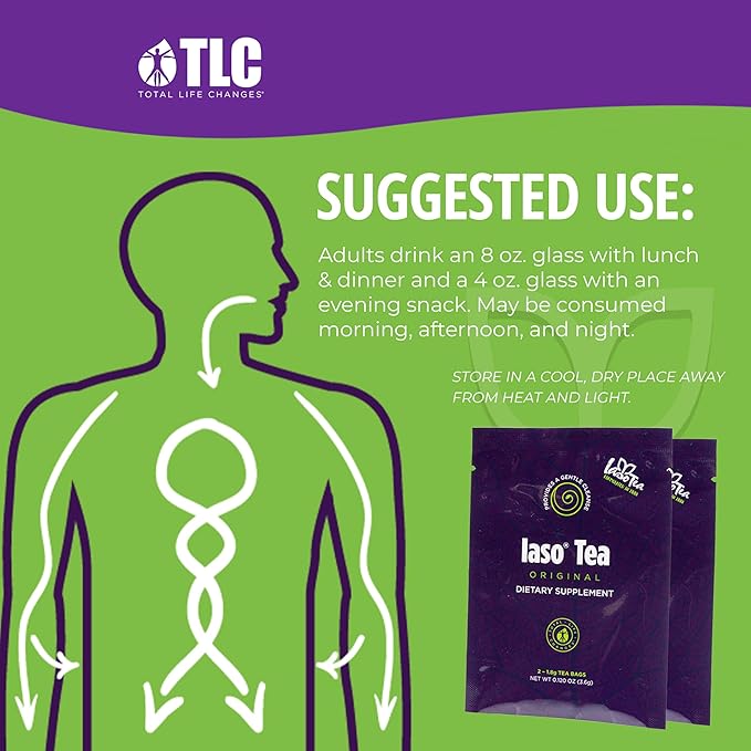 Iaso Brewed Tea (Original) - TLC Cleansing Tea &amp Refreshing Drink Formula for Balanced Lifestyle - 10 Convenient Sachets (5 Packs)