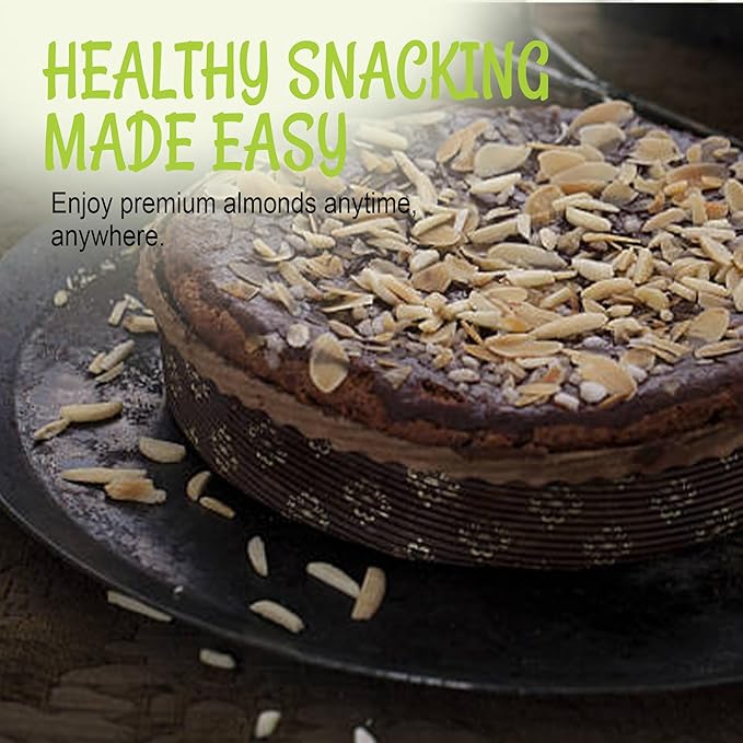 Oh! Nuts Almonds Blanched Sliced - Raw - 100% Natural - 2 LB - High-Protein Almonds - Packed in New York Zip-Seal Bag for Exceptional Freshness