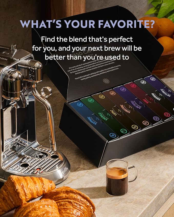ROSSO CAFFÈ Espresso Coffee Pods Compatible with Nespresso Original Machines Reserve Variety Pack 160 Capsules - Made in Italy