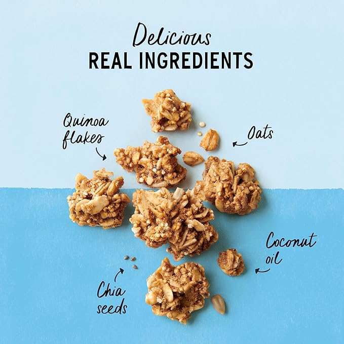 Purely Elizabeth Vanilla Chocolate Chip Granola Made with Organic Oats and Ancient Grains Gluten-Free Non-GMO (3 Ct 12oz Bags)