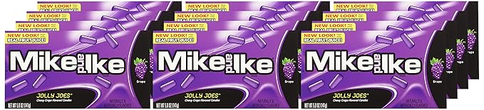 Mike &amp Ike Jolly Joes Chewy Candy 5 ounce Theater Box (Pack of 12)