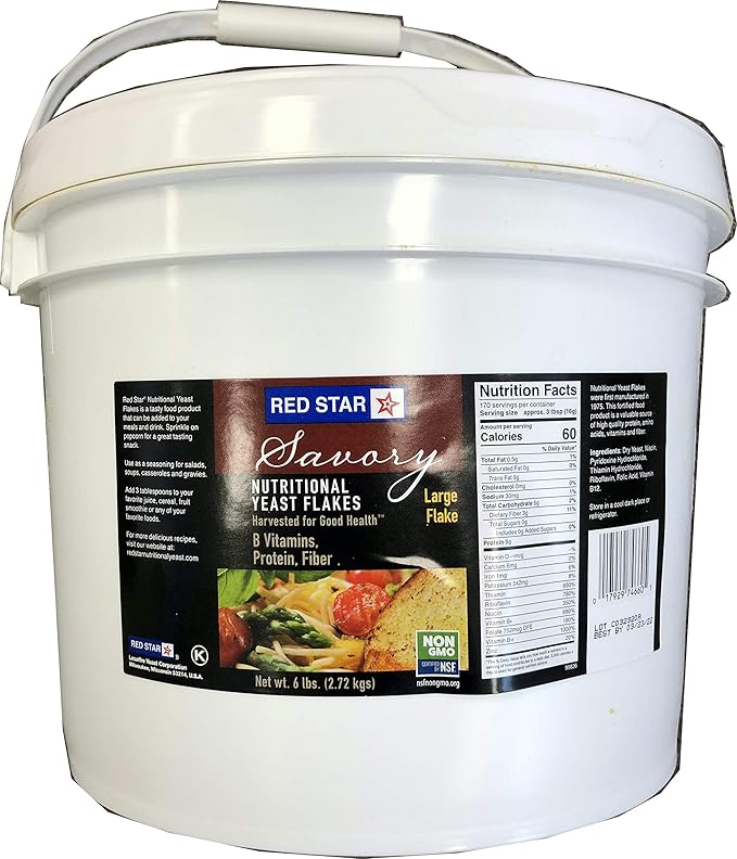 RED Star Nutritional Large Yeast Flake 6 Pound