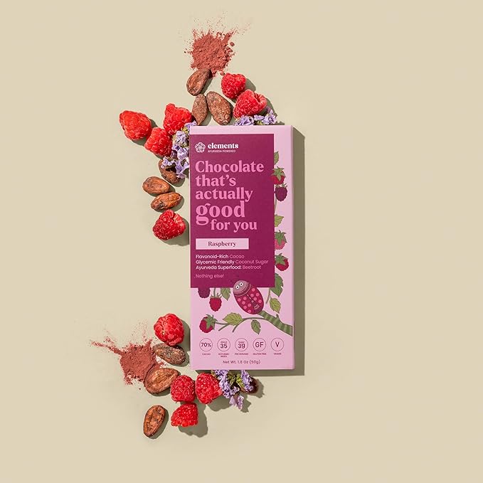 Elements Truffles Dark Chocolate Bar Combo Pack of 9 | Ayurvedic Vegan &amp Gluten Free | No Refined Sugar &amp Artificial Flavours | Enriched with Cocoa &amp Coconut Sugar