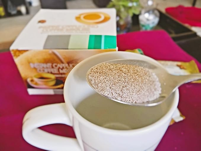 Ganoderma Coffee - Cappuccino Flavor Mix - Instant Cafe On the Go (1 Pack) 15 Sachets per Pack
