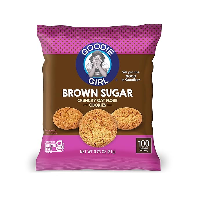 Goodie Girl Mini Brown Sugar Cookie Snack Packs | Gluten Free Peanut Free | 100 Calories (24 Pack)