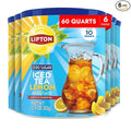 Lipton Zero Sugar Iced Tea Mix Lemon Flavor Black Iced Tea Makes 10 Quarts (Pack of 6)