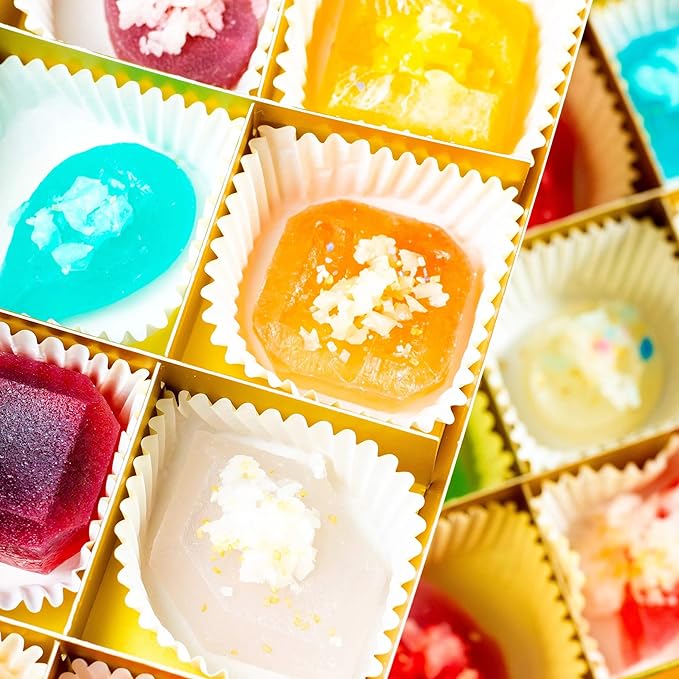 Silky Gem® Gems Me Up Crystal Candy Collection: 30-Piece Multi-Flavor Assortment – Handcrafted Edible Jewelry &amp ASMR Sweets – Vegan Gluten-Free Gourmet Gift