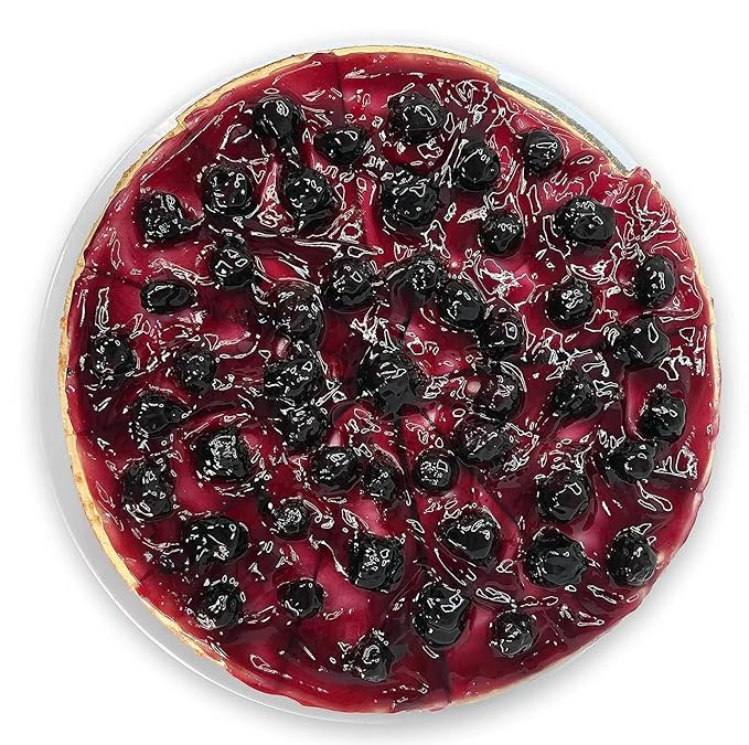 ANDY ANAND CHOCOLATIER Luxurious 9 Blueberry Cheesecake - Handcrafted with Fresh California Cream Cheese Real Vanilla and Juicy Blueberries 2 lbs of Creamy Decadent Dessert