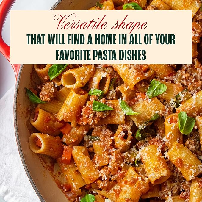 Giadzy by Giada De Laurentiis 3 Pack Gluten Free Mezzi Rigatoni - Made in Italy Artisanal Clean Ingredients - Non GMO