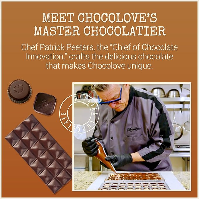 Chocolove Almond Butter Cups in Dark Chocolate | 55% Cocoa | Creamy &amp Rich | Crafted with Belgian Dark Chocolate | Non-GMO 1.2 oz per pack (10 2-packs)
