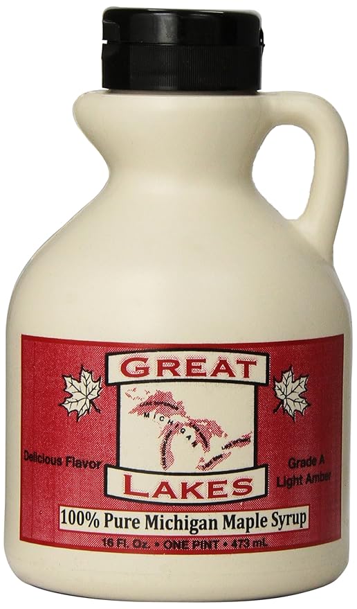 Great Lakes 100% Pure Michigan Maple Syrup 16 Ounce