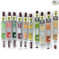 10 Flavor Variety Meat Sticks. No Added Nitrates Gluten Soy MSG Dairy Nuts. 8 Grass-Fed Beef Flavors 1 Free-Range Turkey Flavor &amp 1 Natural Pork Flavor (1 of Each 10-cnt 1-oz Stick)